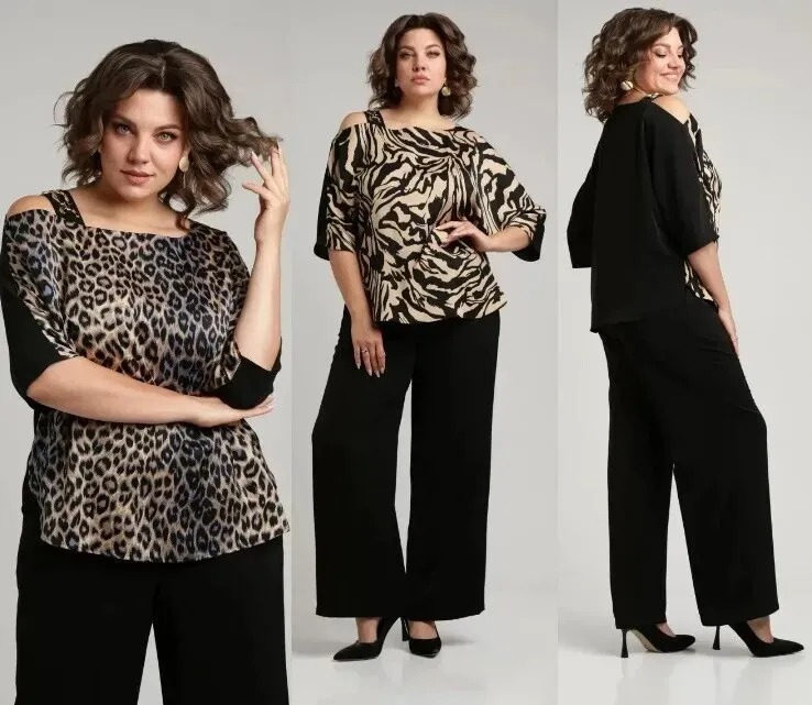 Костюм, блузка, брюки Aleza 1214