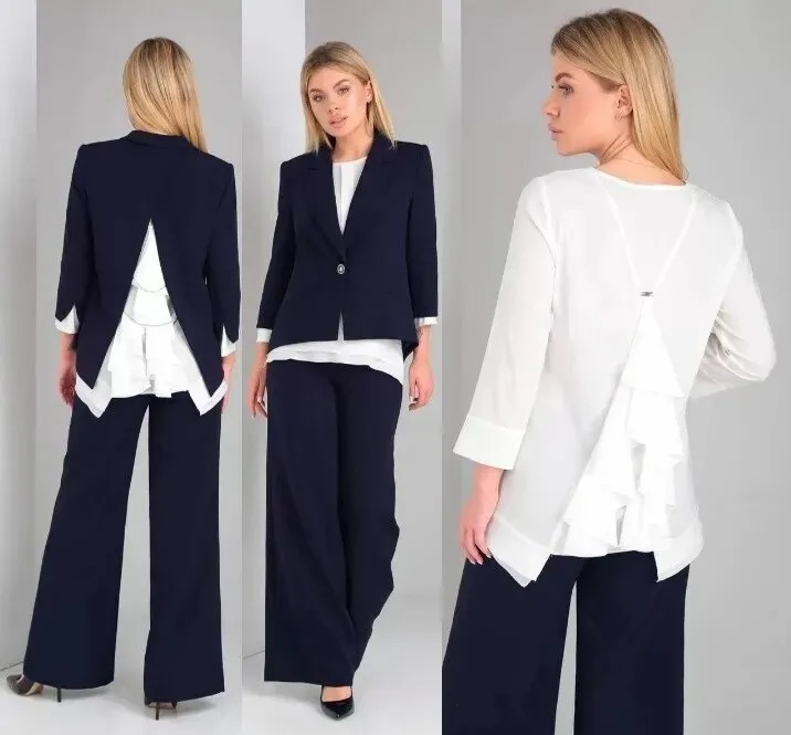 Костюм, комплект, блузка, жакет, брюки, блуза Doggi 2904С