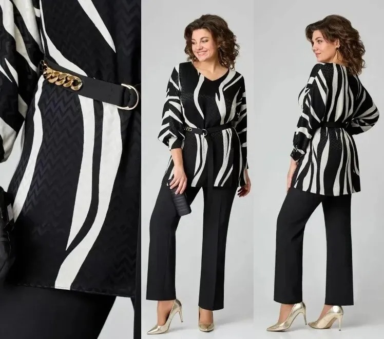 Комплект, блузка, брюки Мишель Стиль 1091-1