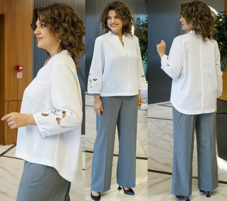 Комплект, блуза, брюки Alani Collection 2412