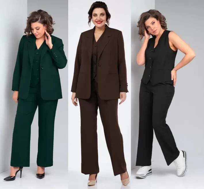 Костюм, жакет, жилет, брюки Vilena 1119