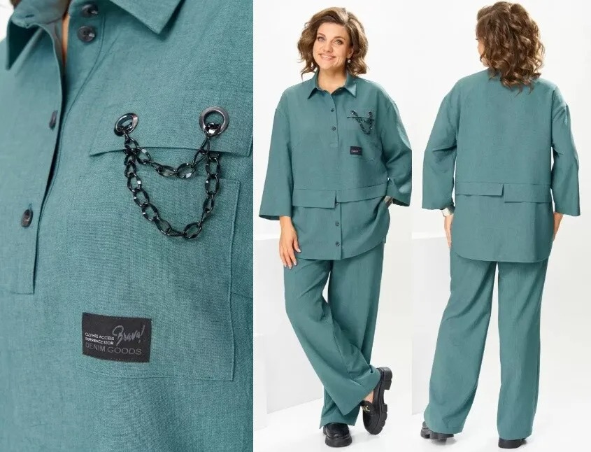 Костюм, блузон, брюки Romanovich Style 2-2554