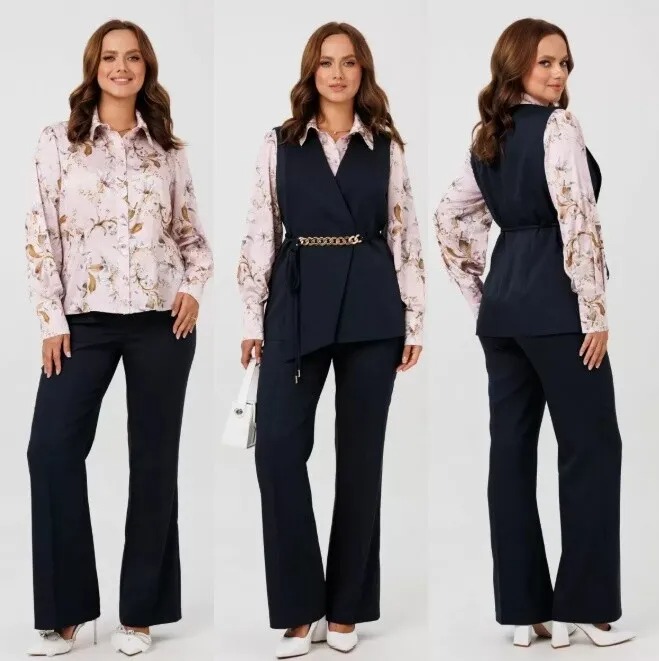 Костюм, жилет, брюки, блуза Mubliz 286