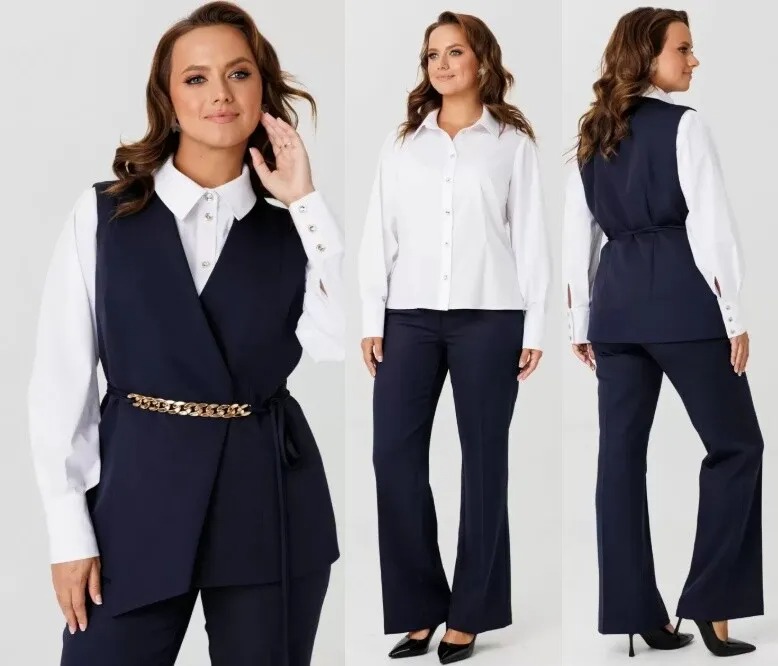 Костюм, жилет, брюки, блуза Mubliz 286