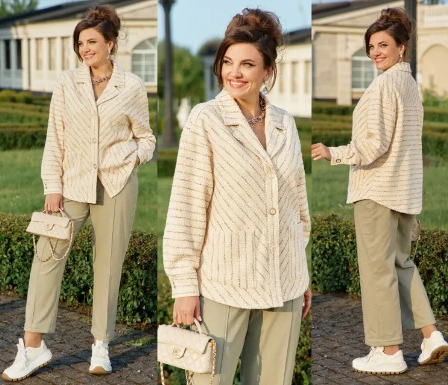 Комплект, жакет, брюки, джинсы Vittoria Queen 25753