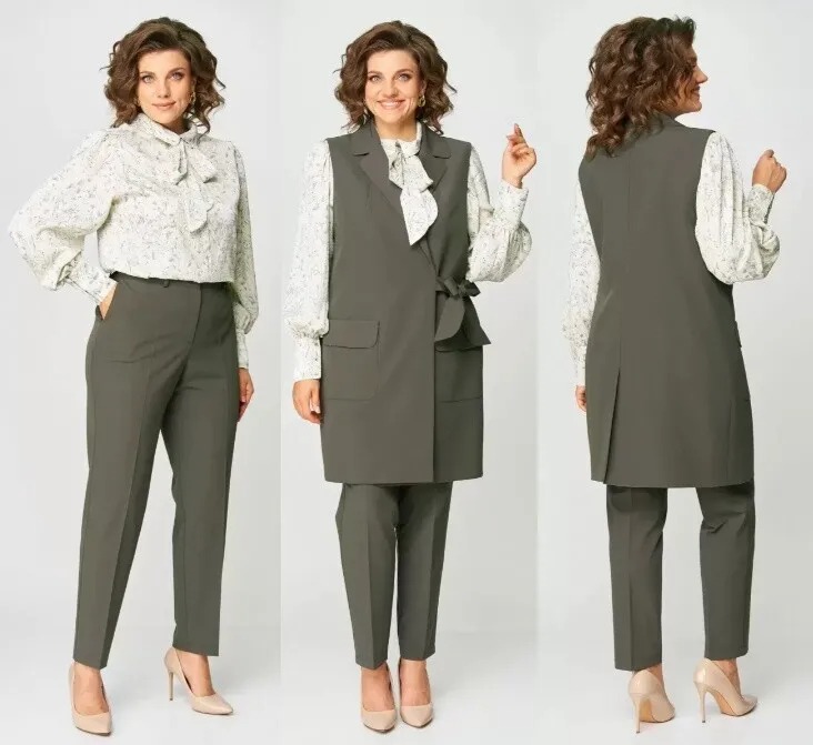 Костюм, жилет, брюки, блузка Svetlana-Style 1719