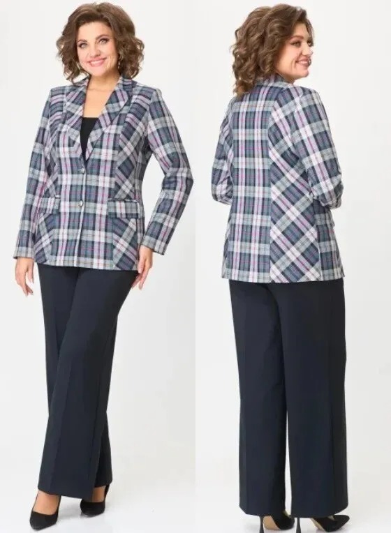 Комплект, жакет, брюки БелЭльСтиль 412+601с