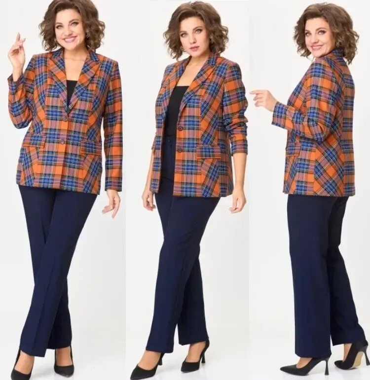 Брюки, жакет БелЭльСтиль 412+596Т