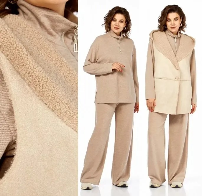 Комплект, жилет, джемпер, брюки, кофта Diamant 2107