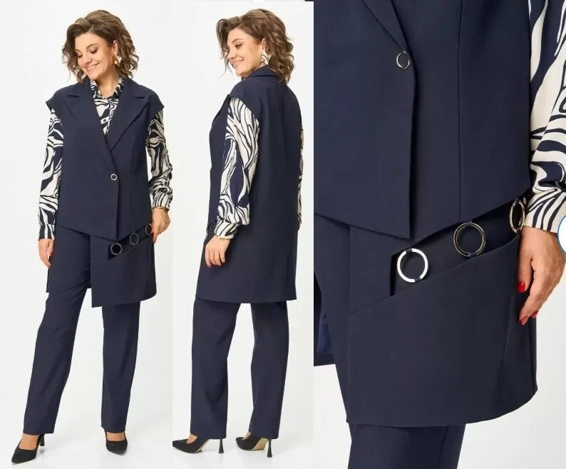 Костюм, жилет, брюки, блузка Koketka i K 1313