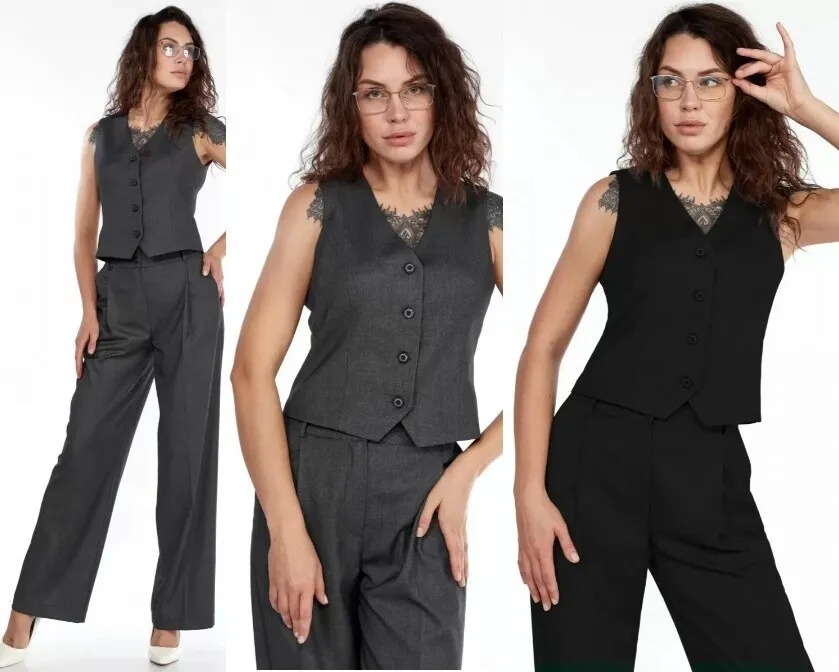 Брюки, жилет LadyThreeStars 2445