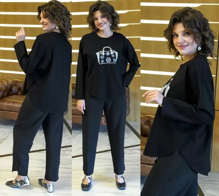 Комплект, блуза, брюки Alani Collection 2418ч