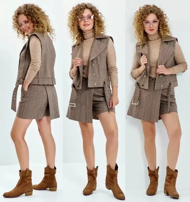 Костюм, жилет, шорты Euromoda 618