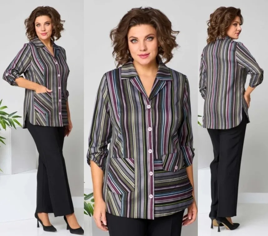 Костюм, блузка, брюки Асолия 1504