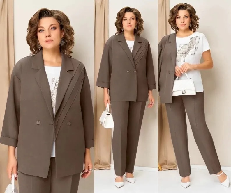 Костюм, жакет, брюки, блуза Volna 1429К