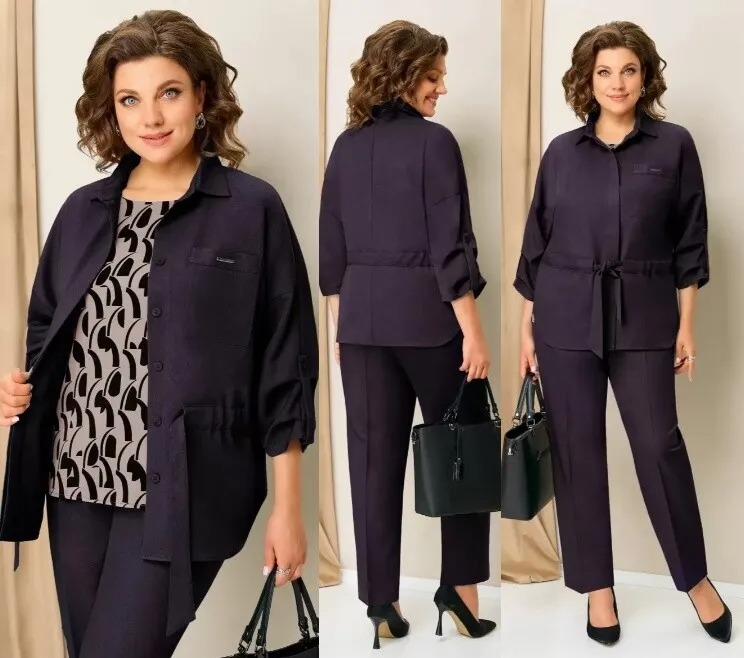 Костюм, жакет, брюки, блуза Volna 1398Б-2