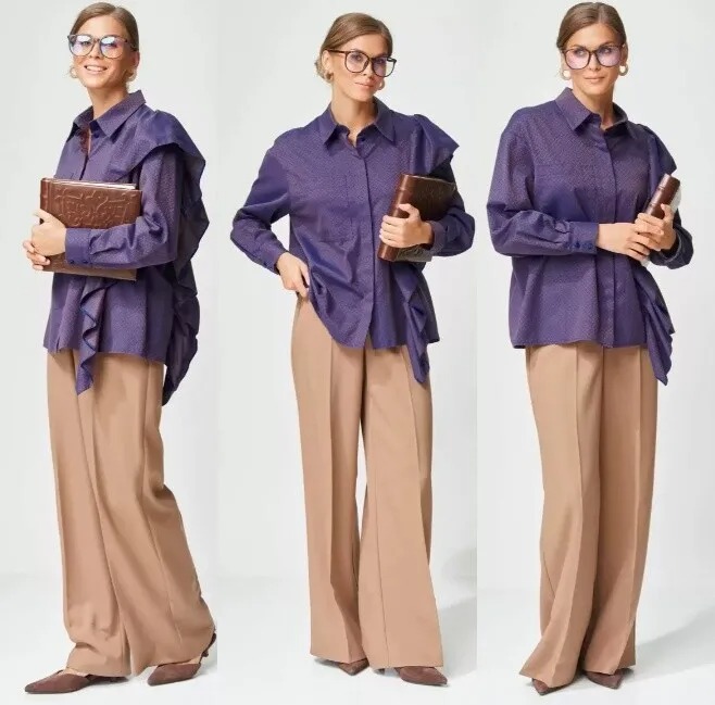 Костюм, блузка, брюки, рубашка Gizart 15317/1К