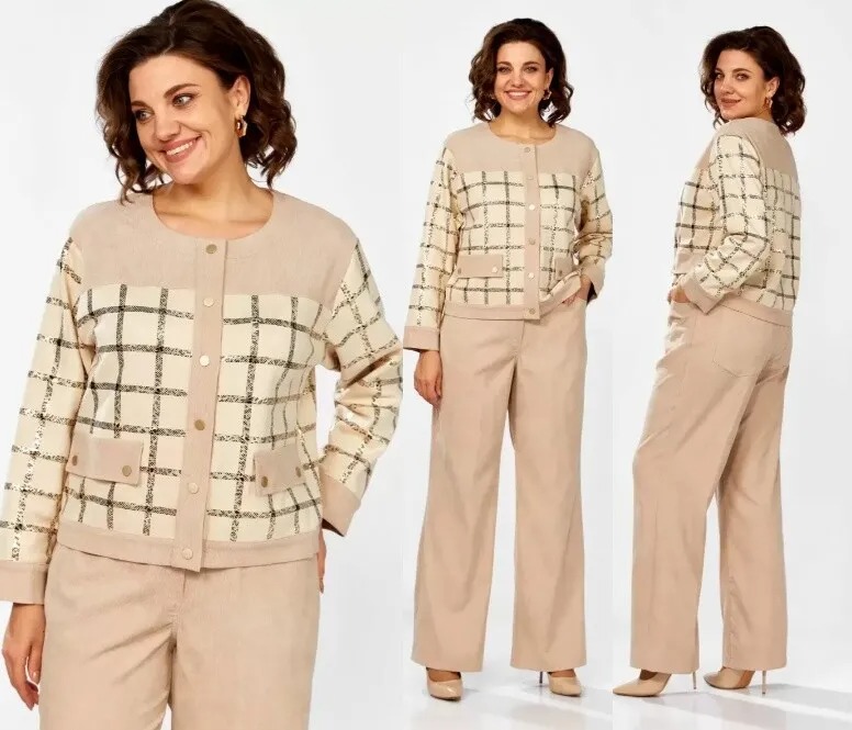 Комплект, брюки, жакет Mira Fashion 5619