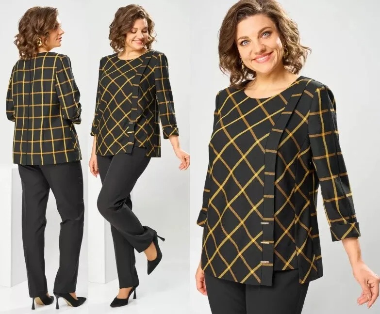 Комплект, блузон, брюки Romanovich Style 2-1269