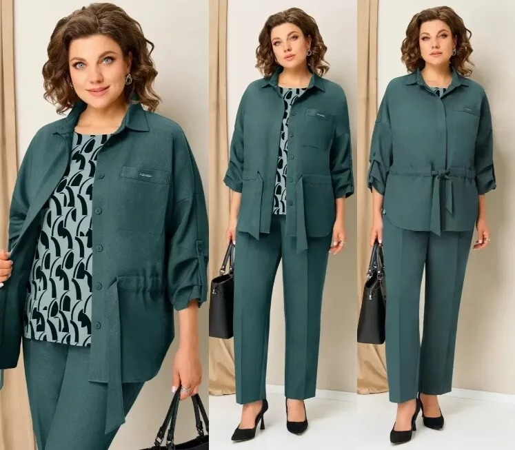 Костюм, жакет, брюки, блуза Volna 1398-5