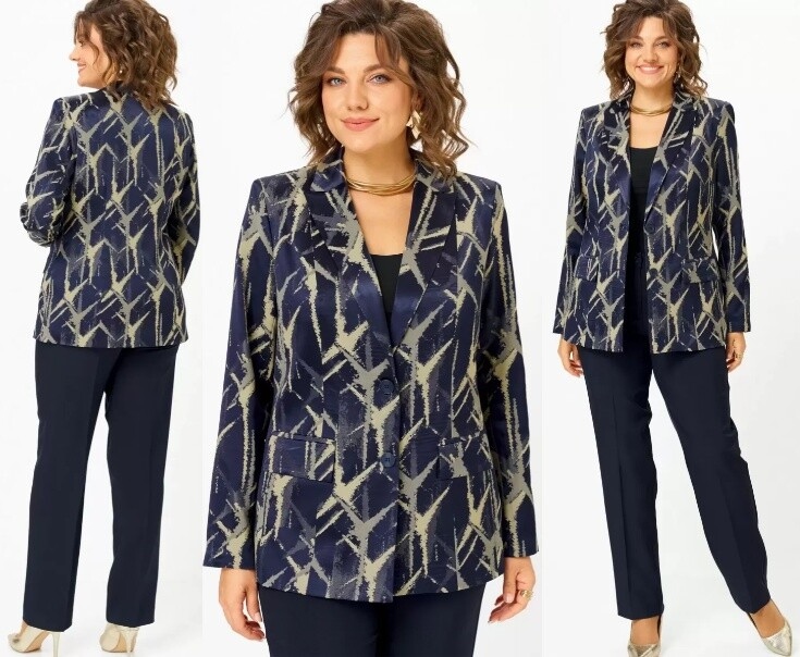 Комплект, жакет, брюки БелЭльСтиль 412+596С