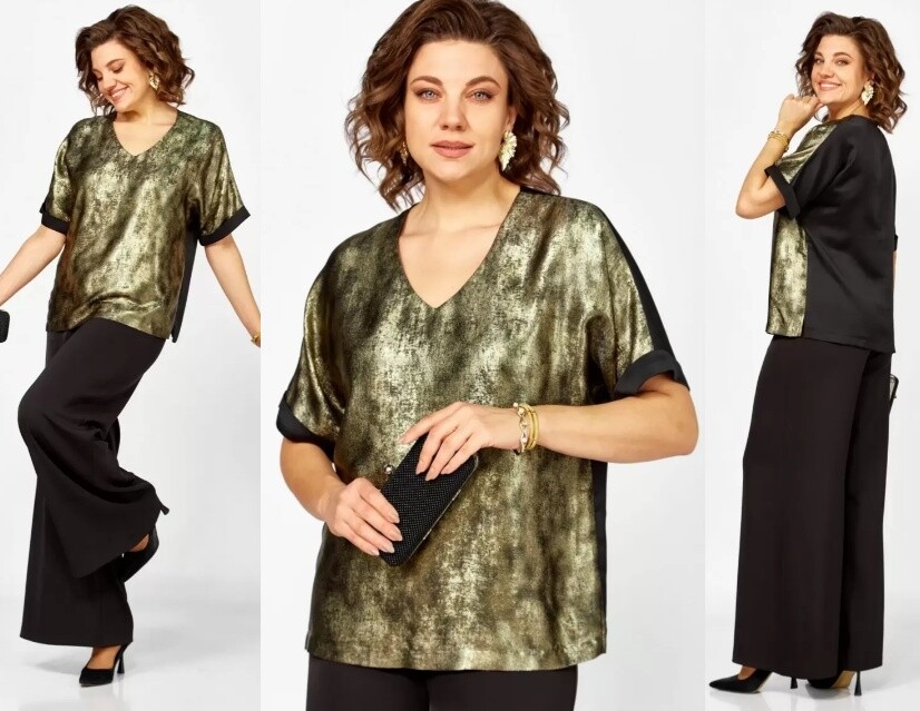 Комплект, блуза, брюки БагираАнТа 1076