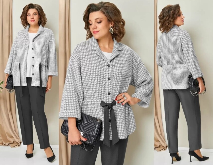 Комплект, жакет, брюки, блуза Volna 1441г