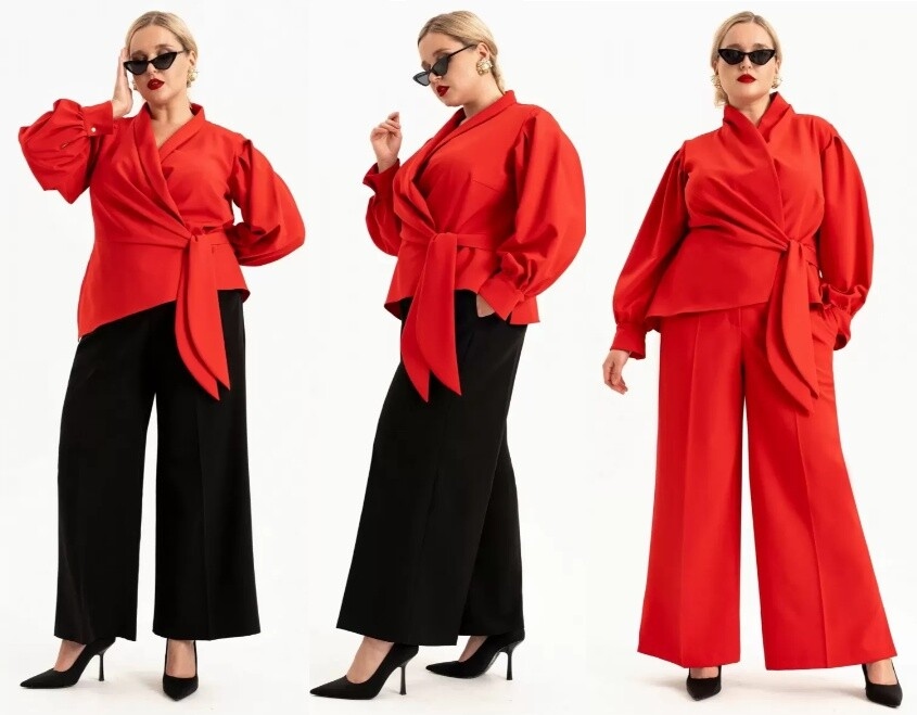 Костюм, брюки, блуза Новелла Шарм А4114