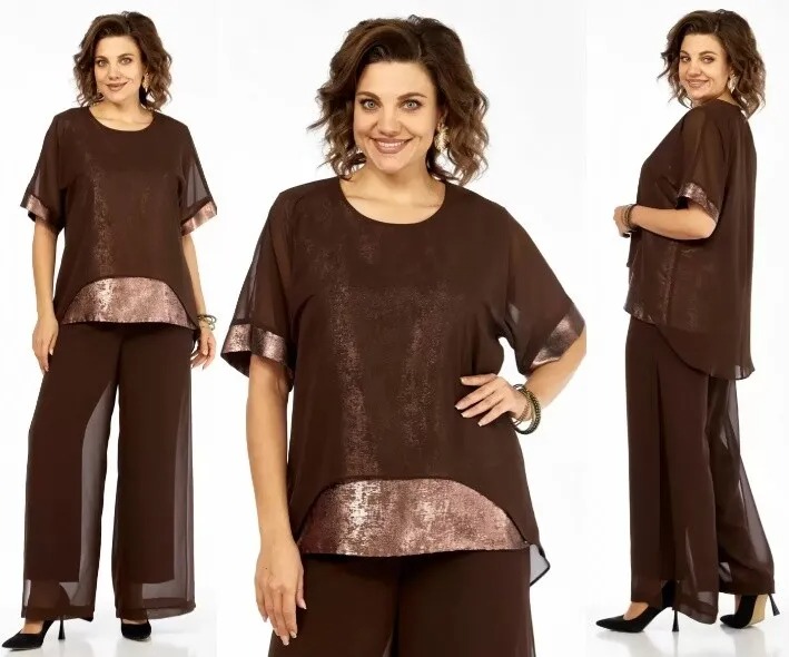 Комплект, блуза, брюки БагираАнТа 1080-2