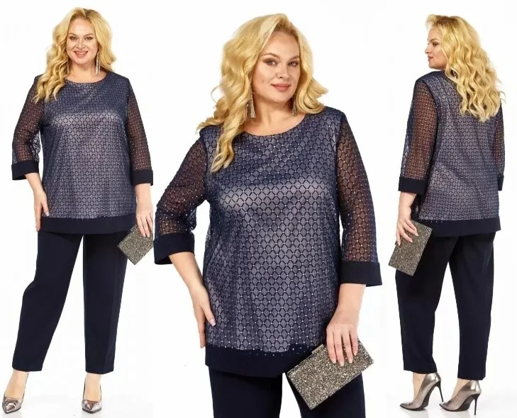 Комплект, блуза, брюки Элль-Стиль 2435-1