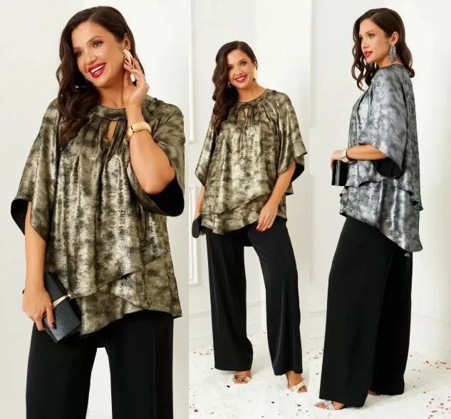 Комплект, блузка, брюки Beautiful&Free 6409