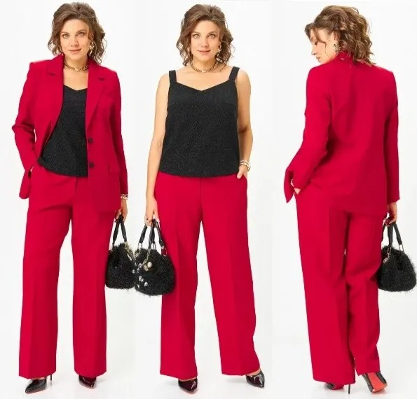 Комплект, жакет, брюки, топ Твой Имидж 2301