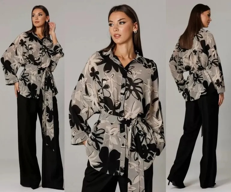 Комплект, блуза, брюки Ларс Стиль 1166