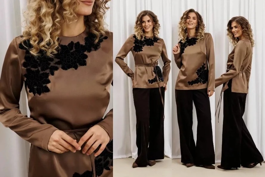 Костюм, блузка, брюки Gizart 5434