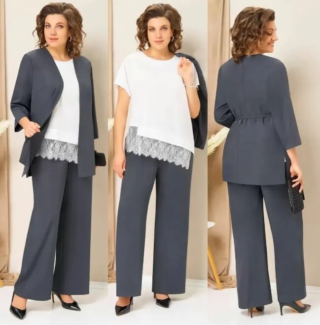Комплект, жакет, блуза, брюки Volna 1458