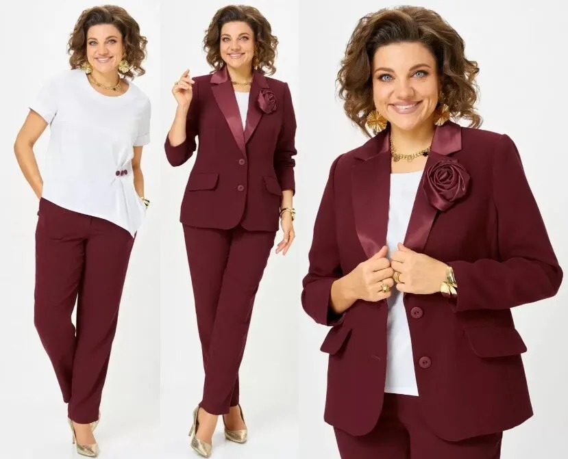 Костюм, жакет, брюки, блузка Angelina & Company 1289