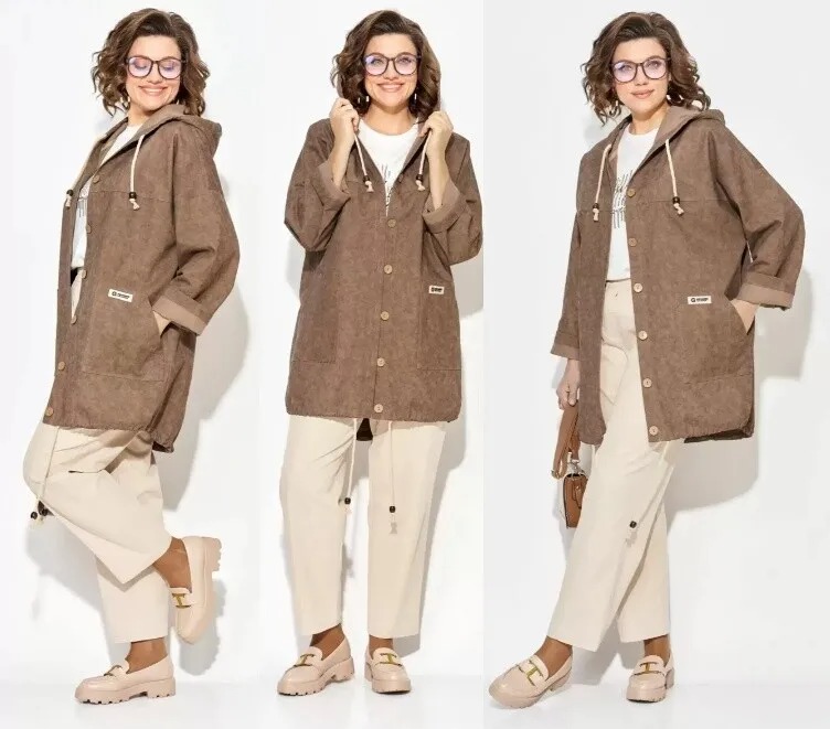 Комплект, парка, ветровка, брюки Liliana 1509/1507ш