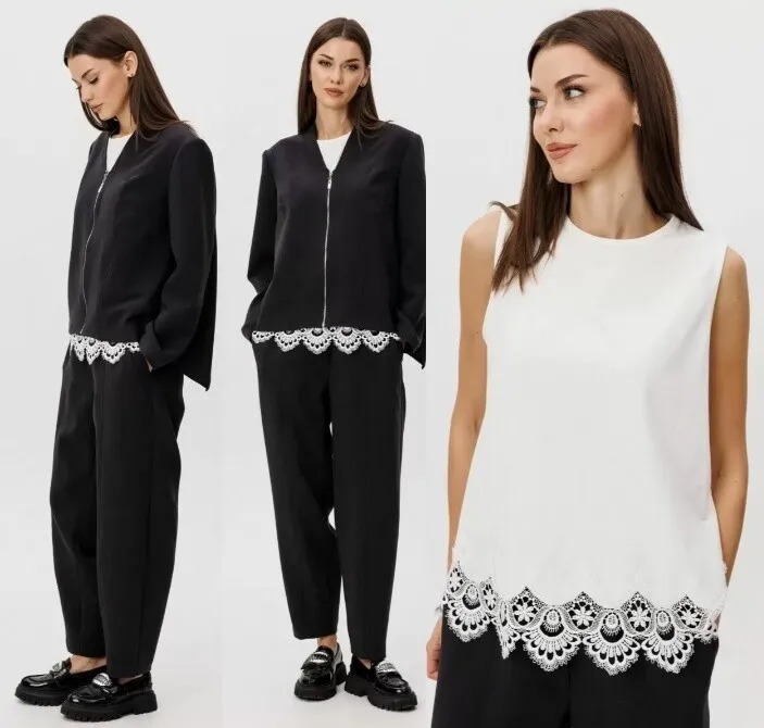 Костюм, топ, жакет, брюки Fantazia Mod 5366