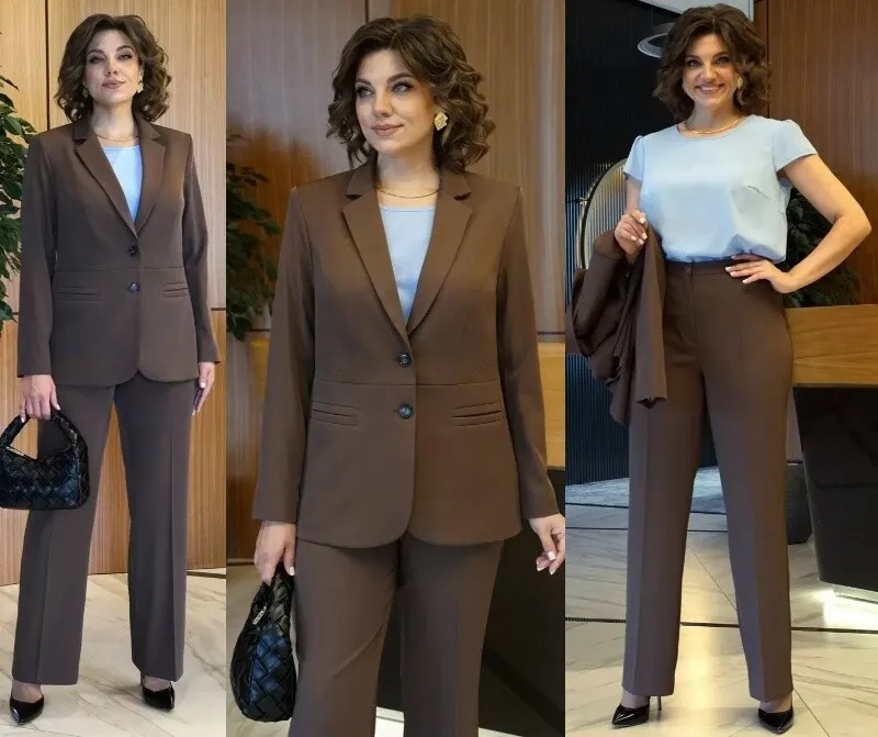 Костюм, жакет, брюки, блуза Alani Collection 2426