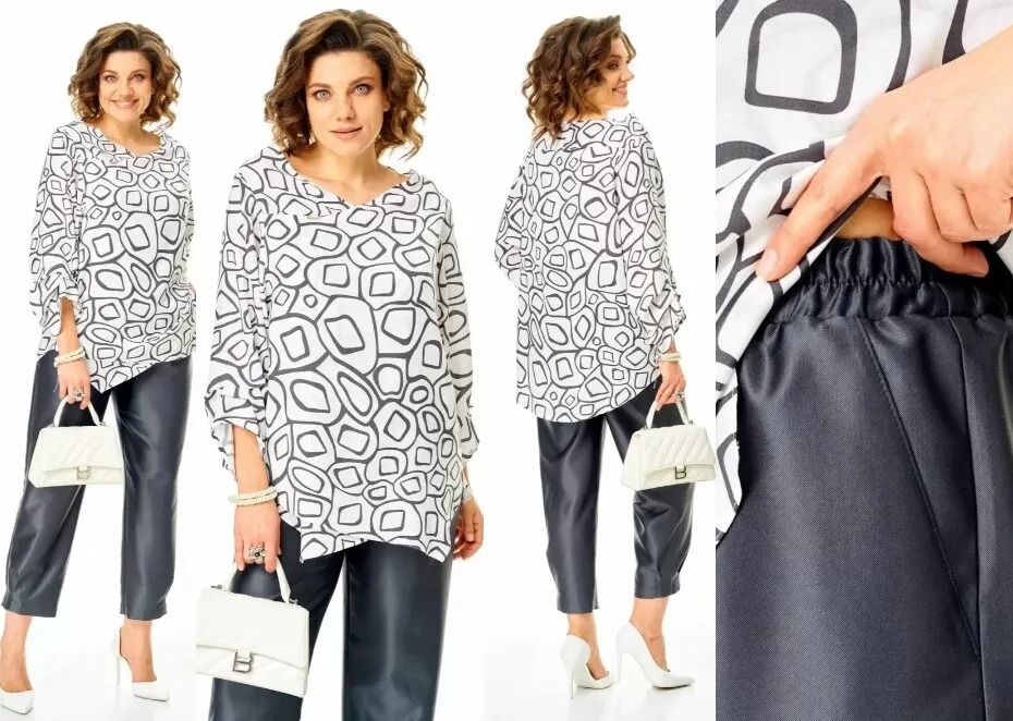 Комплект, блузка, брюки Anastasia 1343