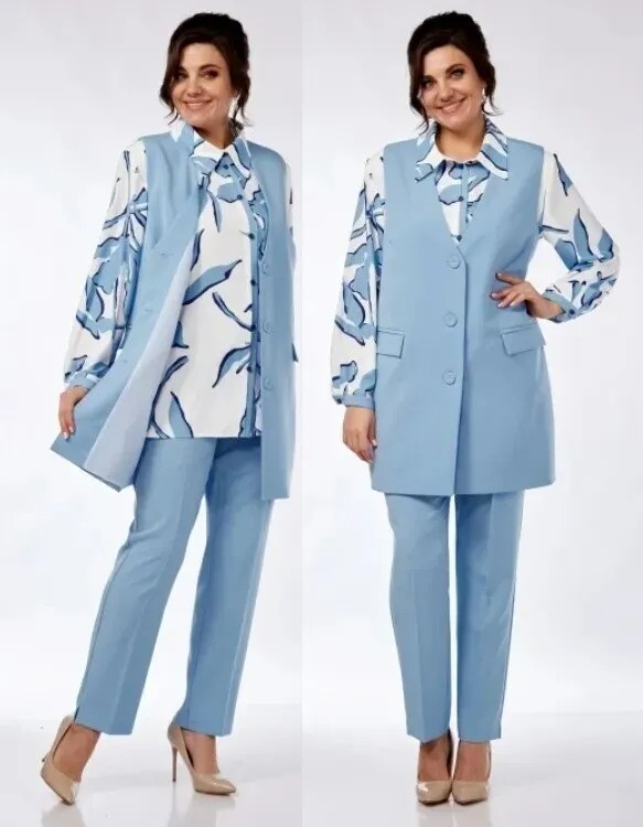 Блуза, брюки, жилет Элль-Стиль 2274