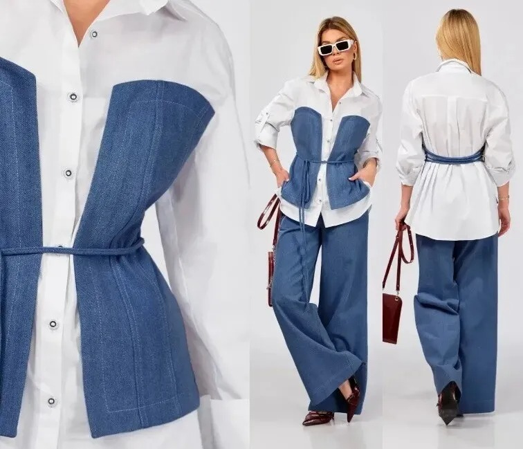 Костюм, блузка, брюки Doggi 2992