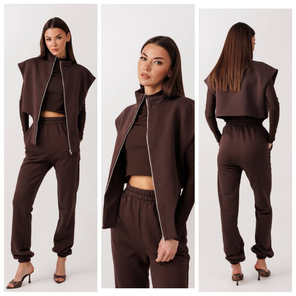 Жилет, лонгслив, брюки V&N Fashion 1130