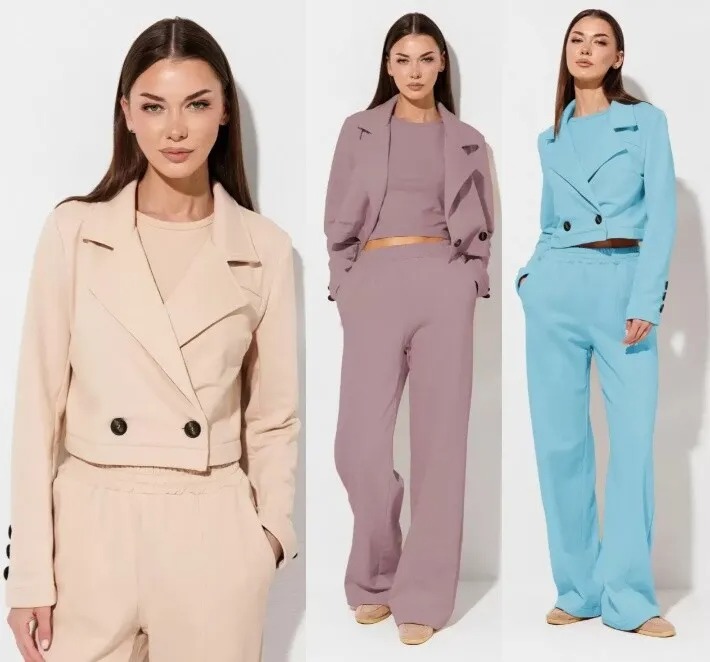 Брюки, жакет, топ V&N Fashion 1144
