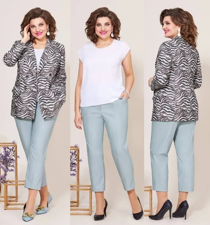 Костюм, жакет, блузка, брюки Mira Fashion 5214
