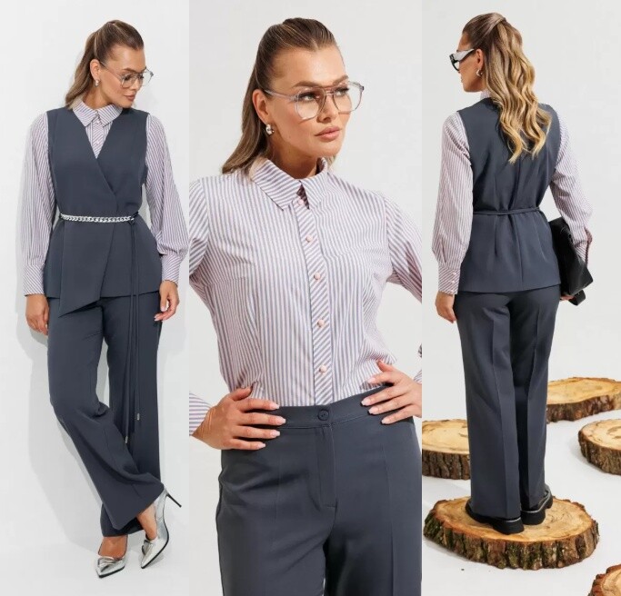 Костюм, жилет, брюки, блуза Mubliz 286Р