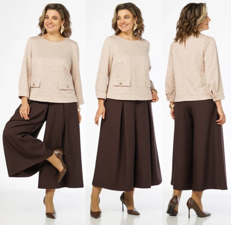 Комплект, блузон, юбка, брюки Alani Collection 2673