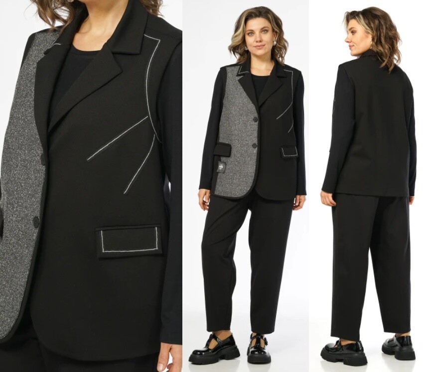 Комплект, жилет, брюки, блуза Alani Collection 2675