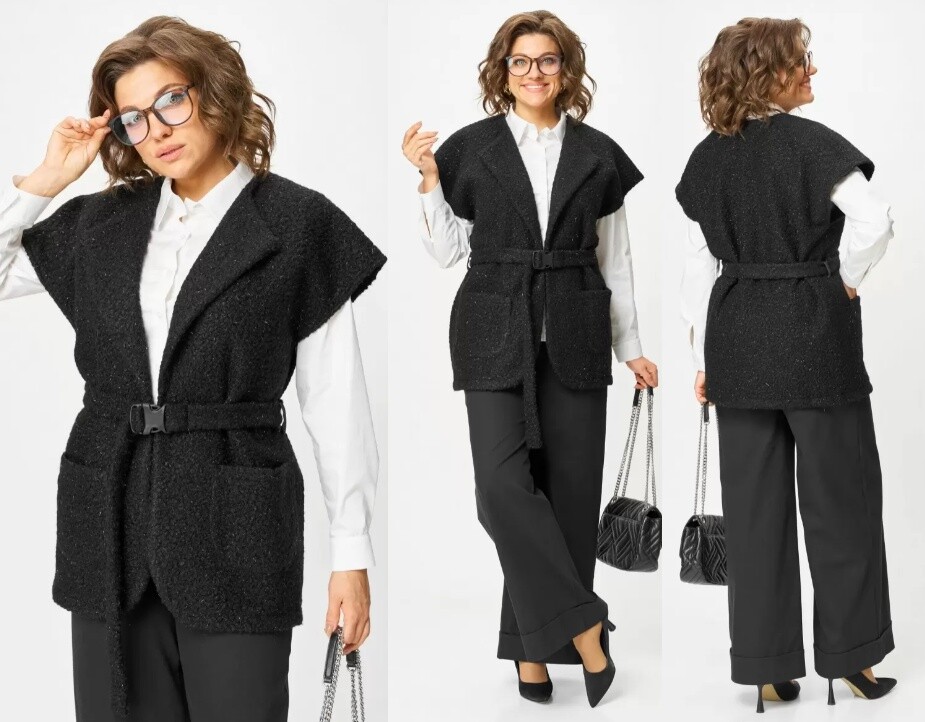 Комплект, жилет, брюки Michel Chic 1409
