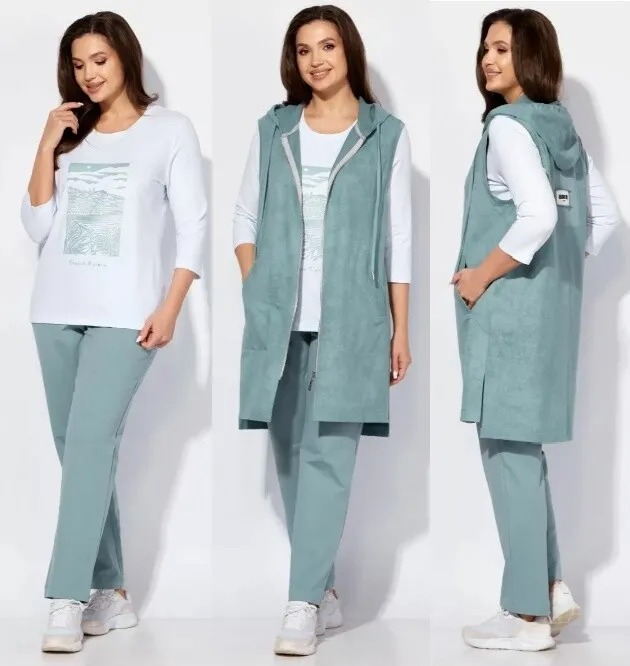 Комплект, жилет, брюки, футболка Taier 1350М
